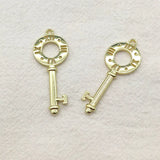 Arrival! 40x15mm 100pcs Zinc Alloy Key Charm for DIY Jewelry, Findings