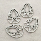 Arrival! 100pcs Wood Charm Drop Pendants Jewelry Findings