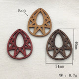 Arrival! 100pcs Wood Charm Drop Pendants Jewelry Findings