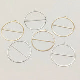 100pcs Copper Round Pendants for Jewelry Making DIY