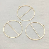 100pcs Copper Round Pendants for Jewelry Making DIY