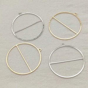 100pcs Copper Round Pendants for Jewelry Making DIY