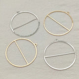 100pcs Copper Round Pendants for Jewelry Making DIY