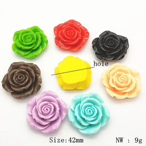 Resin Flowers for Necklace Earring DIY Jewelry - 50pcs