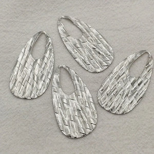 100pcs Brass Pendants Oval Shape Charm For Jewelry DIY