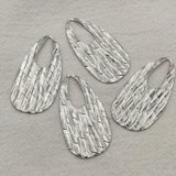 100pcs Brass Pendants Oval Shape Charm For Jewelry DIY