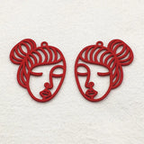 50pcs Arrival Zinc Alloy Spray Paint Charm For DIY Jewelry, 42x33mm