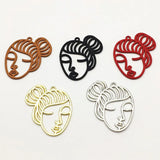 50pcs Arrival Zinc Alloy Spray Paint Charm For DIY Jewelry, 42x33mm