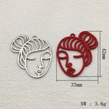 50pcs Arrival Zinc Alloy Spray Paint Charm For DIY Jewelry, 42x33mm