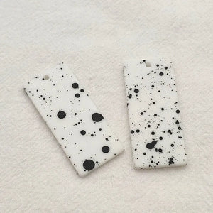 44X20mm 50pcs Rectangle Charm for Necklace Bracelet Earrings DIY