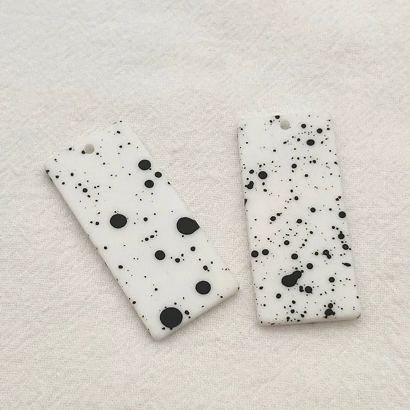 44X20mm 50pcs Rectangle Charm for Necklace Bracelet Earrings DIY