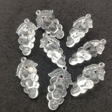 100pcs Clear Acrylic Grape Shape Beads - DIY Jewelry Findings