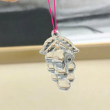 100pcs Clear Acrylic Grape Shape Beads - DIY Jewelry Findings