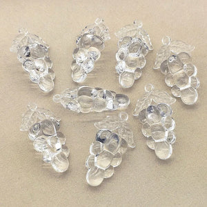 100pcs Clear Acrylic Grape Shape Beads - DIY Jewelry Findings