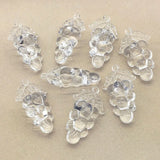 100pcs Clear Acrylic Grape Shape Beads - DIY Jewelry Findings
