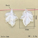 Clear Magic Leaf Beads For Necklace Earrings DIY Parts