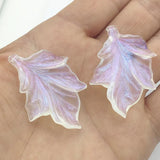 Clear Magic Leaf Beads For Necklace Earrings DIY Parts