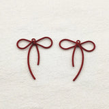 100pcs Zinc Alloy Bow Shape Pendants/Charm for Earrings DIY Parts