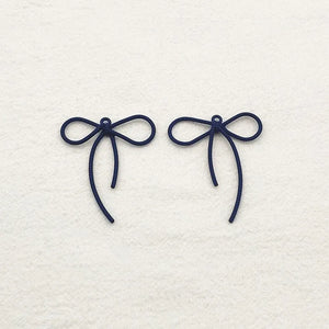 100pcs Zinc Alloy Bow Shape Pendants/Charm for Earrings DIY Parts