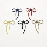 100pcs Zinc Alloy Bow Shape Pendants/Charm for Earrings DIY Parts