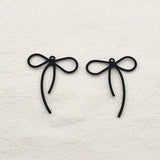 100pcs Zinc Alloy Bow Shape Pendants/Charm for Earrings DIY Parts