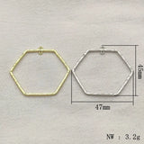 100pcs Zinc Alloy Pendant Charm Geometry for DIY Jewelry Making