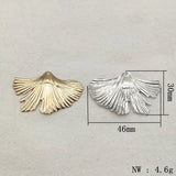 Leaf Charm Brass Pendants for Jewelry Making - 50pcs