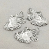 Leaf Charm Brass Pendants for Jewelry Making - 50pcs