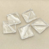 Clear Rhombus Beads 40pcs for DIY Jewelry Making