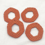 100pcs Acrylic Hexagon Charm For Earring DIY/Jewelry Making