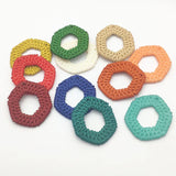 100pcs Acrylic Hexagon Charm For Earring DIY/Jewelry Making