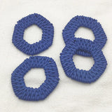 100pcs Acrylic Hexagon Charm For Earring DIY/Jewelry Making