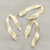 Arrival! Brass Leaf Charm Pendant, DIY Jewelry Findings 50pcs
