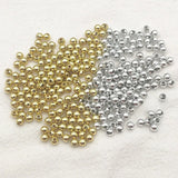 5000pcs Gold/Silver Round Interval Beads Jewelry DIY Parts