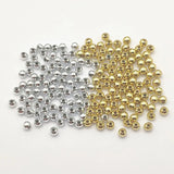 5000pcs Gold/Silver Round Interval Beads Jewelry DIY Parts