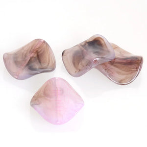 50 Pcs 6x24MM Wave Crackle Acrylic Beads for DIY Jewelry Making