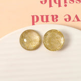 50pcs 20mm Resin Cabochons Flatback Glitter for Jewelry Hair Clip Beading
