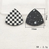 Acrylic Triangle Charm for Jewelry Making, 50pcs