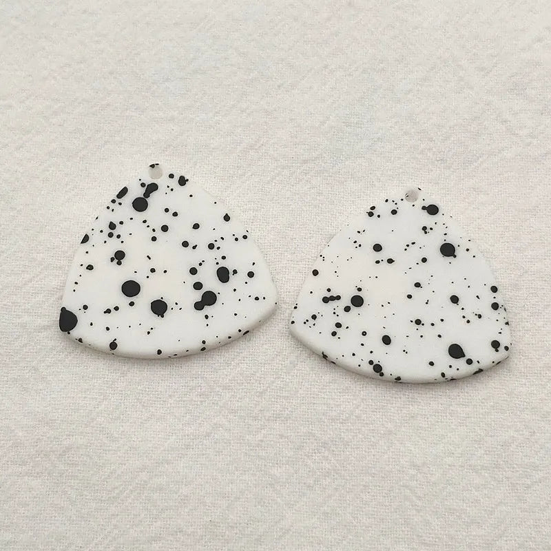 Acrylic Triangle Charm for Jewelry Making, 50pcs