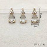 50pcs CZ/Copper Drop Charm Necklace/Earrings DIY Jewelry Findings