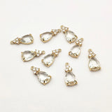 50pcs CZ/Copper Drop Charm Necklace/Earrings DIY Jewelry Findings