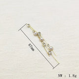 50pcs Pearl/Rhinestone/CZ Charm for Earring DIY, Jewelry Findings