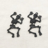 Zinc Alloy Skeleton Charm for Halloween Jewelry DIY