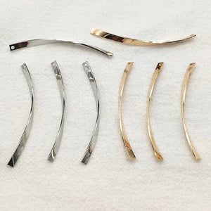 Copper Long Twist Charm Necklace Earring Parts DIY Accessories