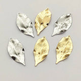 100pcs Brass Leaf Pendants for DIY Jewelry Making