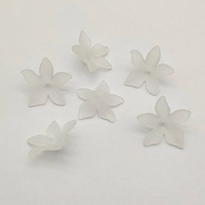 550pcs Clear Leaf Frosted Beads DIY Jewelry Parts