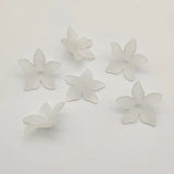 550pcs Clear Leaf Frosted Beads DIY Jewelry Parts