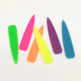 Acrylic Neon Drop Charm 100pcs Earring DIY Parts