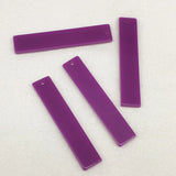 Neon Effect Rectangle Charm Earring DIY 100pcs