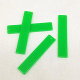 Neon Effect Rectangle Charm Earring DIY 100pcs
